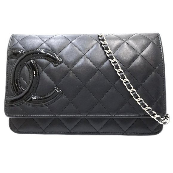 CHANEL Black Lambskin Leather Wallet - Picture 1 of 10
